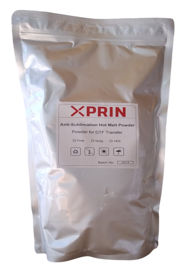 POLVO ADHESIVO DTF XPRIN ANTISUBLIMACION GRIS (1 KG.)