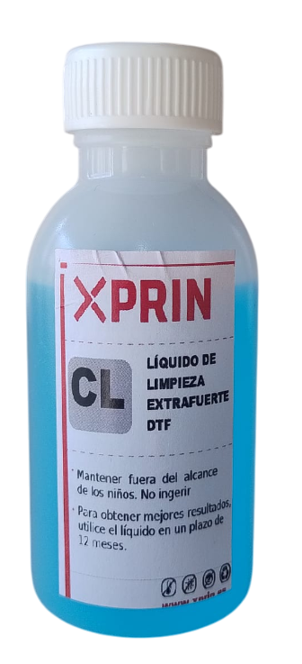 LIQUIDO DE LIMPIEZA CABEZAL FUERTE AZUL XPRIN DTF  (100 ML)